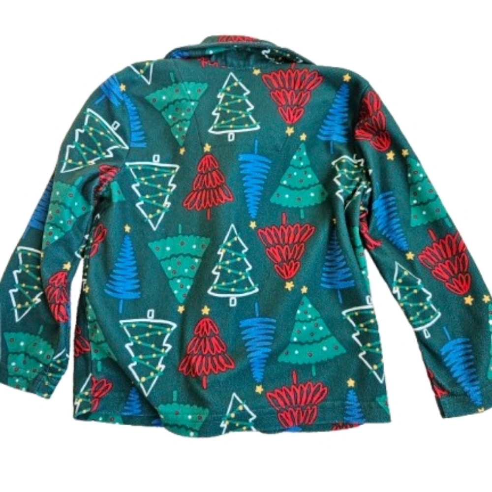 Carter's Christmas Toddler Boy/ Girl Fleece Pajama Set, 2T, Green - Picture 4 of 8